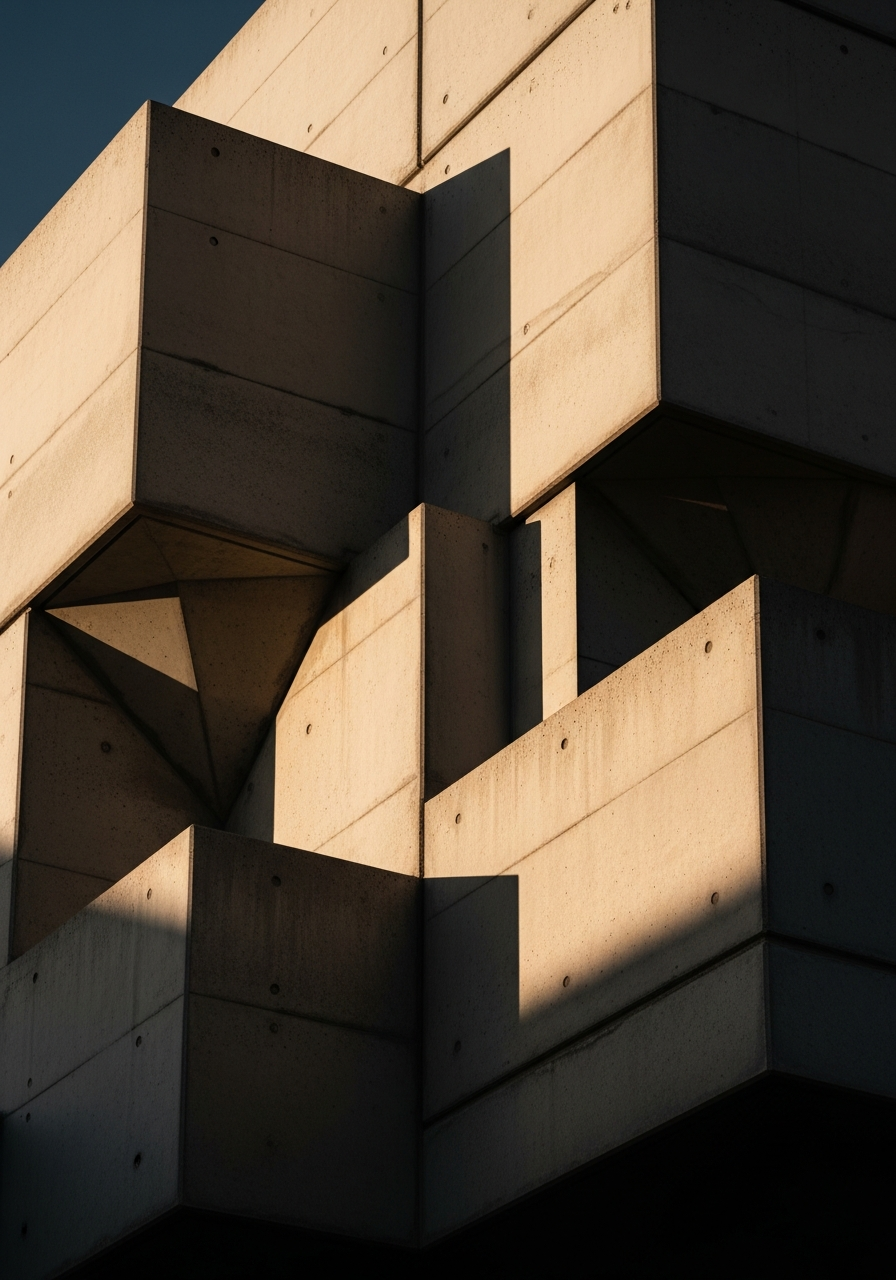 Casa hormigón visto entre pinos
